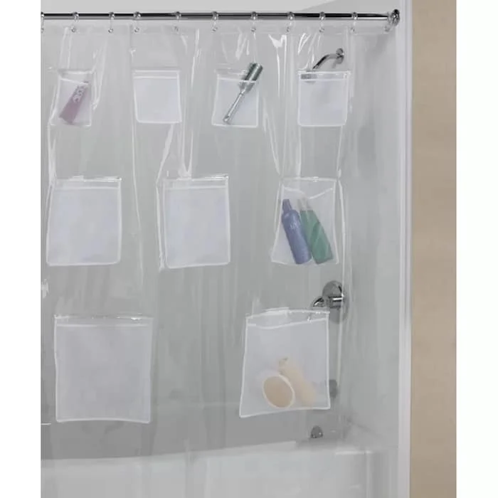 Shower Curtains Sheer With Pockets