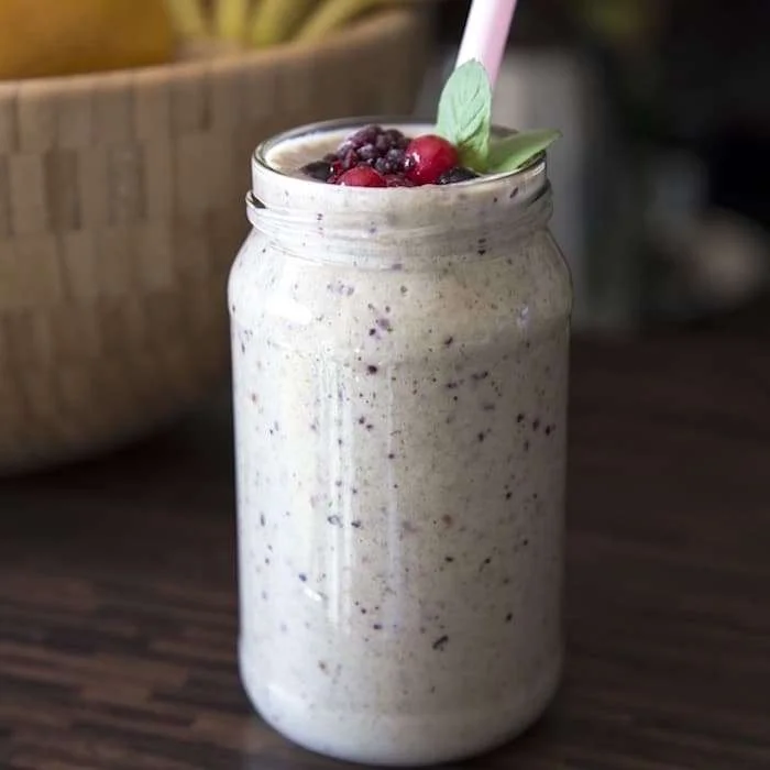 Breakfast Smoothies, Banana Berries Tropical Smoothie