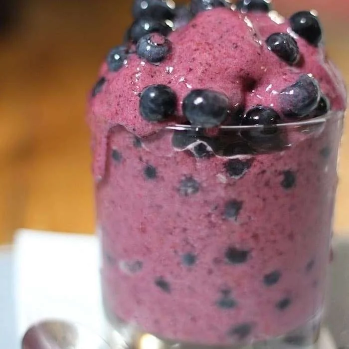 Blueberries Basil Smoothie Recipe