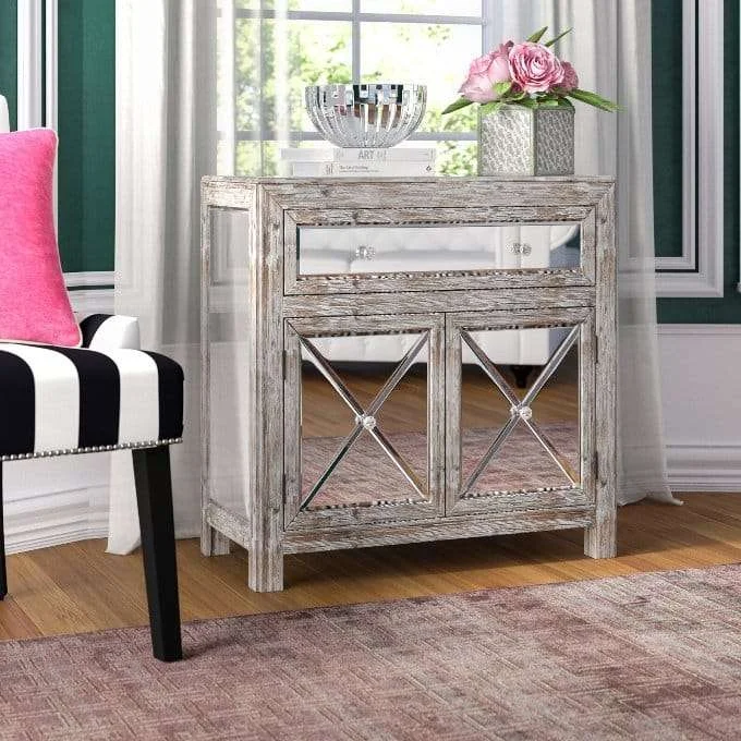 Vintage Storage Cabinet with doors, Retro Storage Cabinets