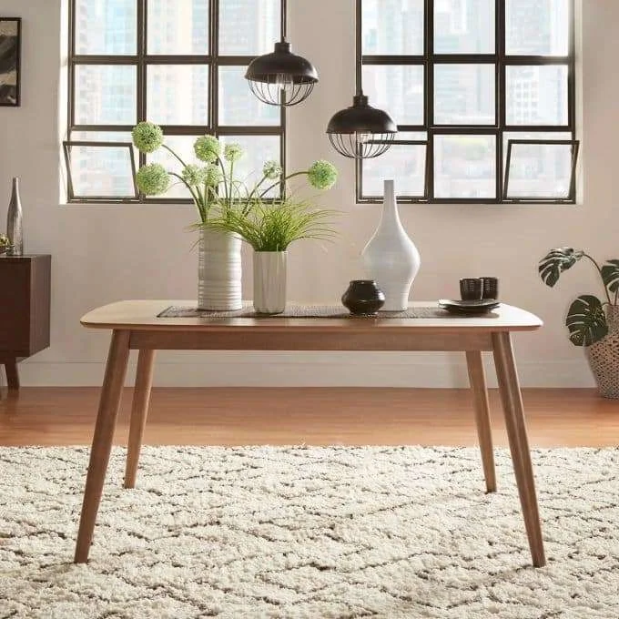 Best Mid Century Modern Dining Tables Overstock Tapered Dining Table