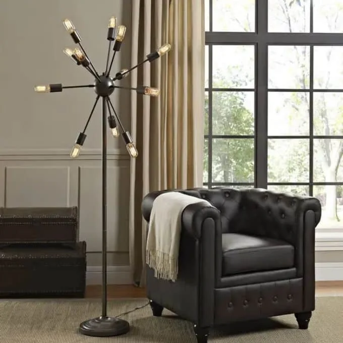 Best Mid Century Modern Floor Lamps, Memoky Colosimo Floor Lamp Sputnik