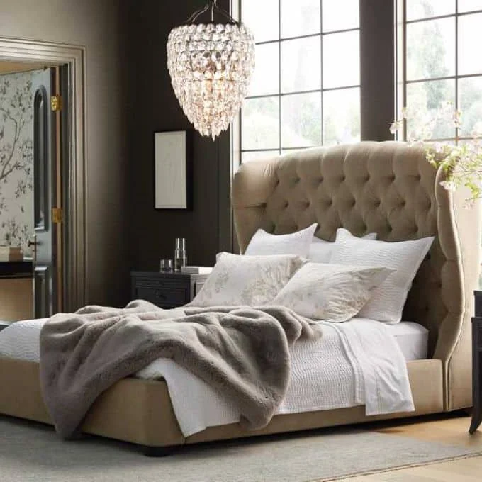 Best Upholstered Platform Beds Arhaus Mariah Tufted Bed