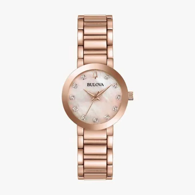 Best Bulova Women's Watches Amazon Modern Futuro Diamond Watch
