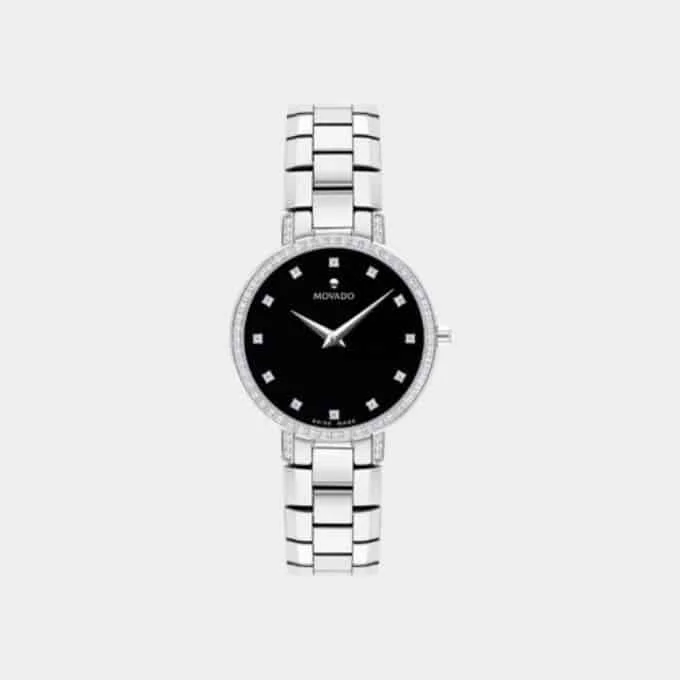 Best Movado Women's Watches Reeds Faceto Stainless Steel Diamond