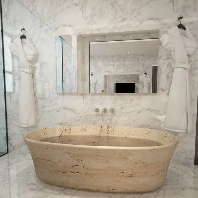 Travertine Tubs