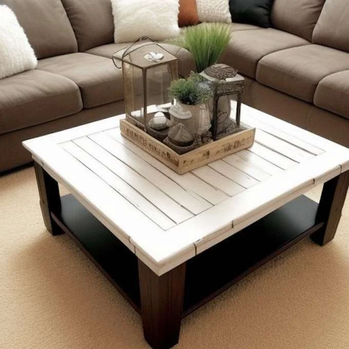 farm house styling coffee table