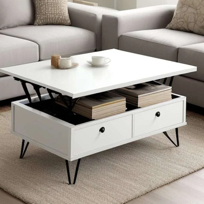 lift top storage coffee table