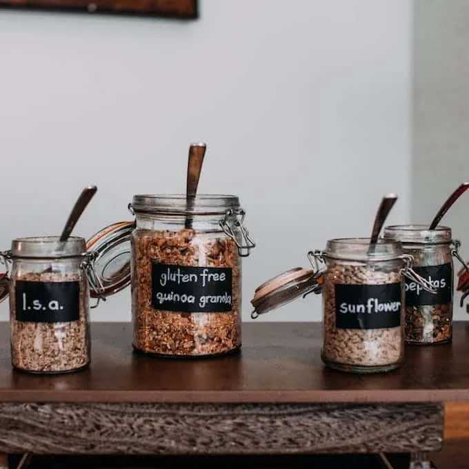 small kitchen label container