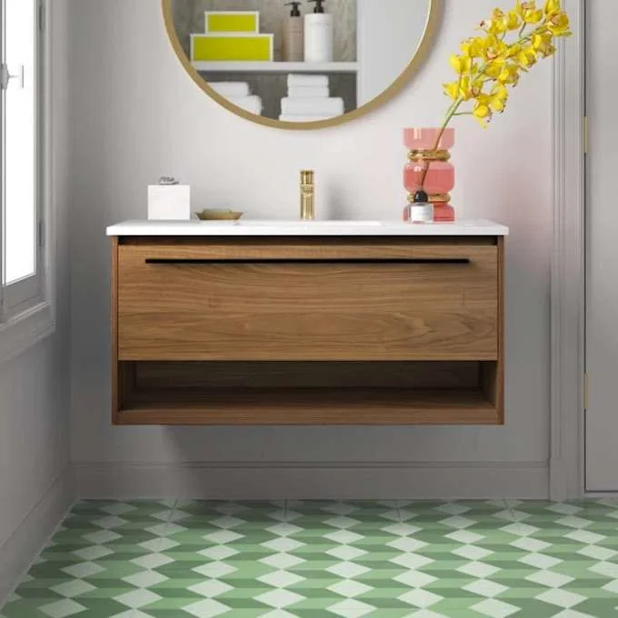 Bathroom Vanity Modern bathroom Wall Mount Vanity