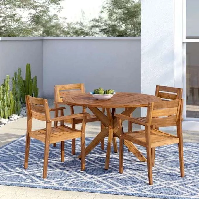 Best Patio Furniture Ideas, Best Outdoor Furniture, Sinclair 5 Piece Dining Set