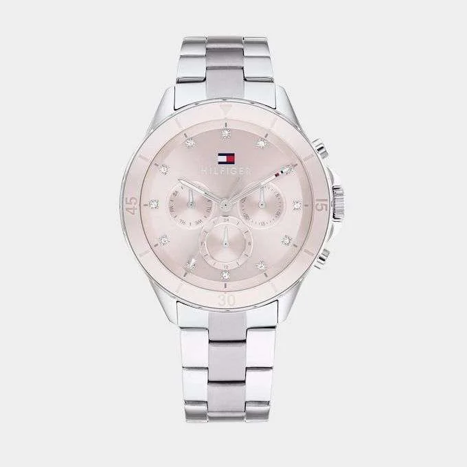 Tommy Hilfiger Quartz Women's Watch with Pink Bezel and Dial / Best Affordable Women's Watches